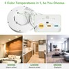 zemty 2 pieces/3 colours 3000/4000/6500 K LED ceiling light, flat,