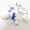 YZMSZ 3/8" O.D. Tube Fitting Blue Locking Clip Clamps for