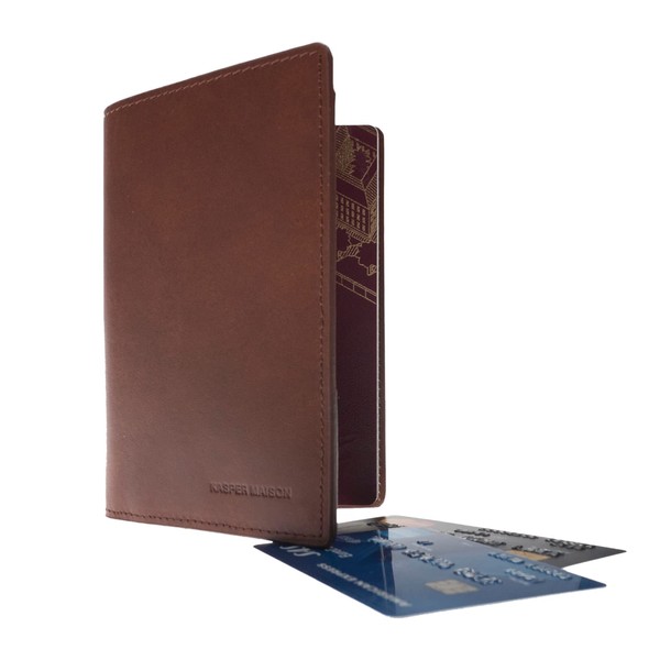 Kasper Maison Italian Leather Passport Holder – Travel Document Case