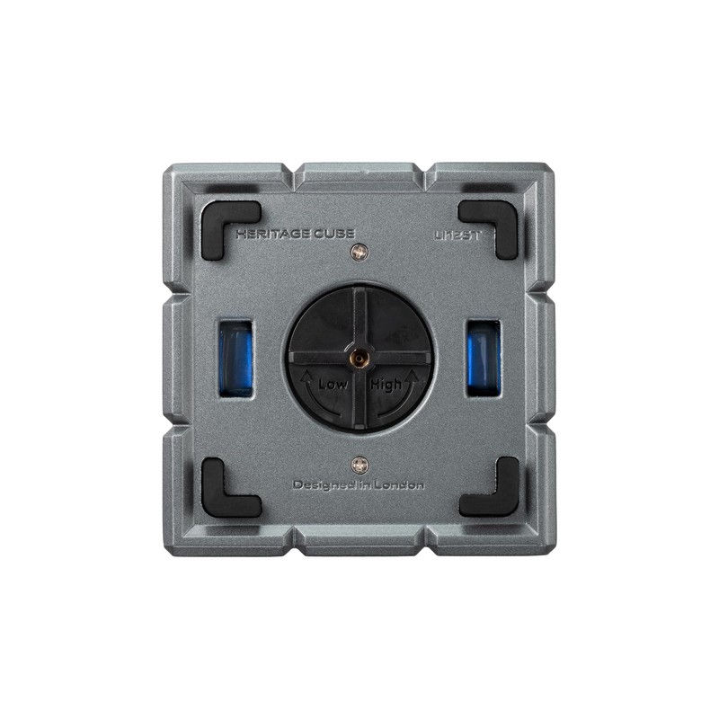 Colibri Heritage Cube Desk Lighter - Charcoal