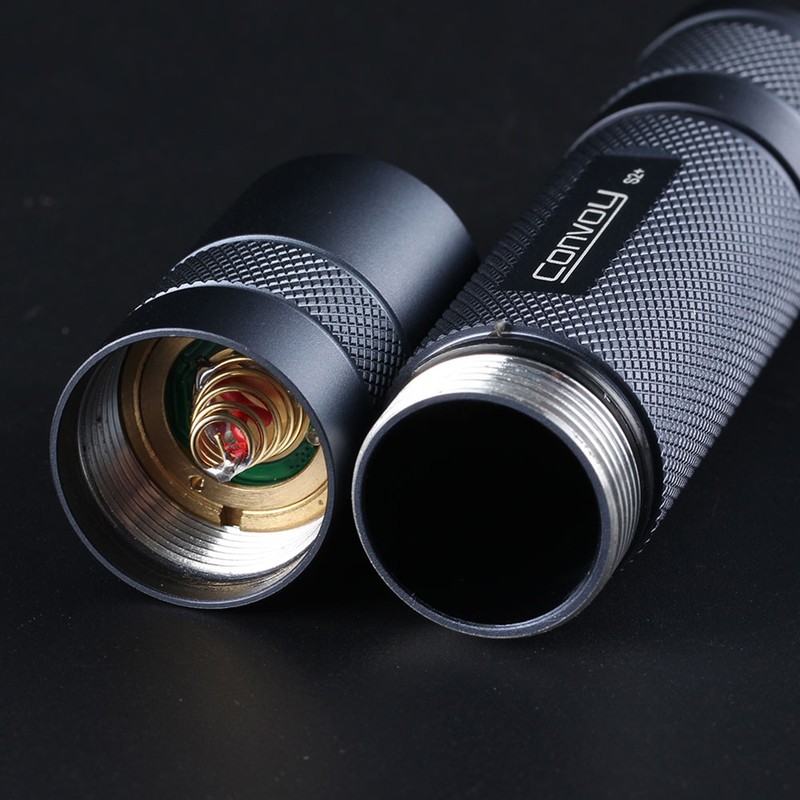 Convoy S2+ Flashlight, lithium battery LED Flashlight Handheld Torch Light