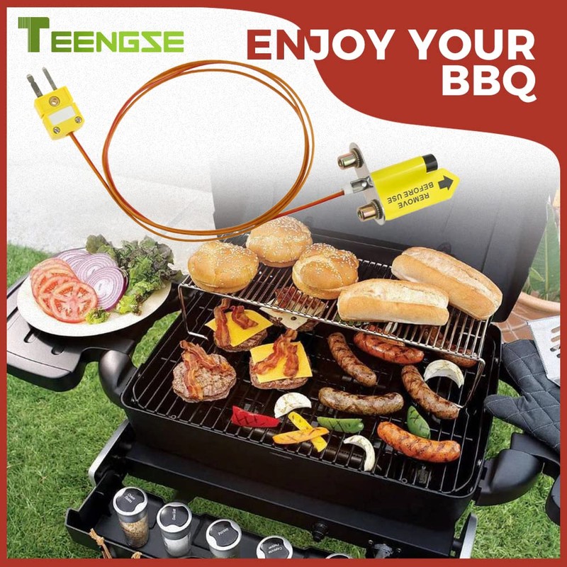 TEENGSE KIT0422 Thermocouple Probe Replacement for Traeger Ironwood 650/885 &