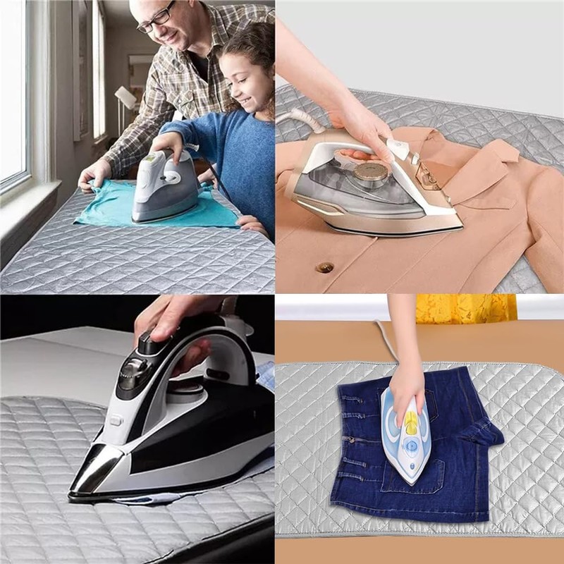 Ironing Blanket, Magnetic Mat Laundry Pad, Portable Travel Ironing Mat,