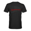 Thin Red Line Firefighter Support USA Flag Men's Stealth T-Shirt