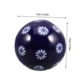 KONTONTY Ceramic Sphere Decoration Fish Tank Ornaments Aquarium Decor Hand-Painted Ball for