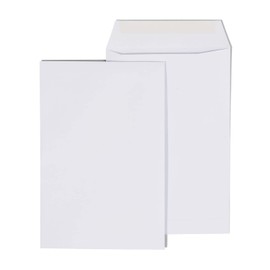 Staples 247668 Gummed Flap Seal Economy White Wove Catalog Envelopes 6-Inch X 9-Inch 250/Bx