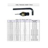 L845-1/4-28 HEX Hand Wrench Threaded Insert Tool for 1/4-28 Inserts