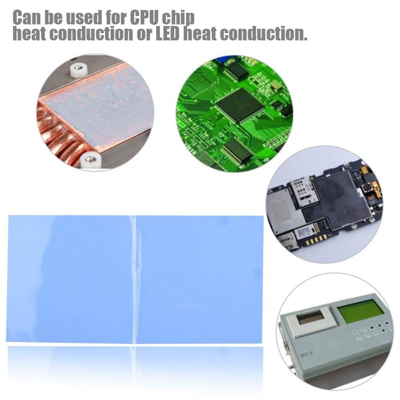 fosa1 2PCS CPU Thermal Pad 100mm x 100mm x 1mm