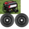 2Pcs Rubber Wheel 5kw-6.5kw Gasoline Engine Generator Mute Wheels Replacement