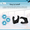 Marine City Black Nylon Best Grip Storage Boat Clips Light