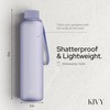 KIVY Slim Water Bottle 32oz [Lightweight & Shatterproof] - Reusable