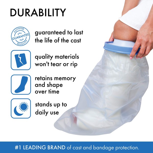 Brownmed Seal-Tight Original Cast Protector, Short/Wide 23in. Length – Latex-Free
