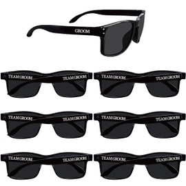 PartyGifts&beyond Groomsmen Gifts 7 Pcs Groomsmen Sunglasses Bachelor Party Favors For Groomsman,Groom Squad,Best Man(Team Groom)