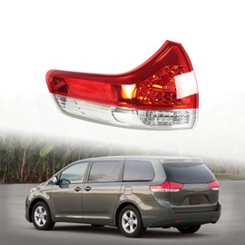 ANTUKO Outer Rear Left Tail Light Assembly Replacement for 2011-2014 Sienna TO2804107 Driver Side