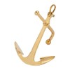 NKlaus Nautical Stick Anchor with Shackle Brass 13 x 9.5