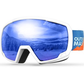 OutdoorMaster Kids Ski Goggles, Snowboard Goggles - Snow Goggles for Kids,Youth with Anti-Fog 100% UV Protection Spherical Lens - Bluebird Day