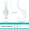 Ruiziiz Coat Hooks Heavy Duty - Easy to Install Metal