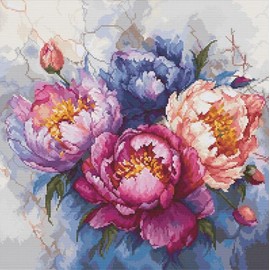 Luca-S The King of Flowers Counted Cross Stitch Kit