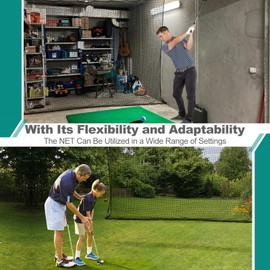 Yardnet Golf Net Sports Practice Barrier Net 15 x 20 Ft Outdoor Indoor Hitting Net for Golf, Baseball, Hockey, Soccer