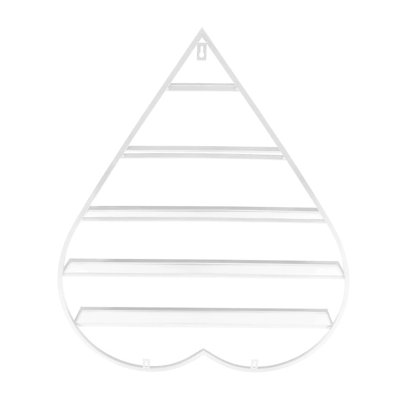 OCASAMI White Wall Nail Polish Storage Racks Heart-shaped Display Rack