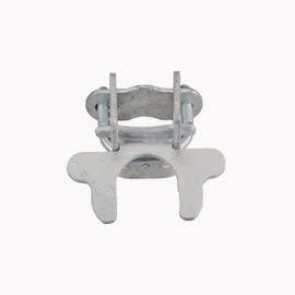 1-3/8" x 1-3/8" Kennel Gate Latch, Chain Link Dog Kennel Latch, for 1-3/8" Kennel Gate Frame & 1-3/8" Kennel Panel Frame, U-Bolt & Nuts Included, Galvanized Steel (1 Pack)