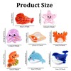 8 Pcs Sea Animals Small Hair Claw Clips Mini Ocean