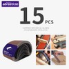 15 Pcs 4 x 21 Inch Assorted Aluminum Oxide Sanding
