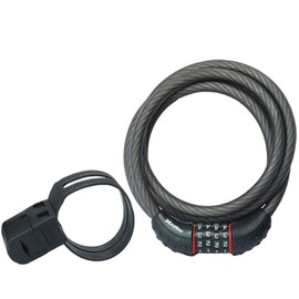 Master Lock Cable Lock, Set Your Own Combination Bike Lock, 6 ft. Long, Black, 8122D