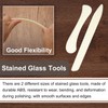 PATIKIL Stained Glass Burnisher, 4 Pcs Stained Glass Tools Plastic