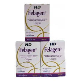 Colágeno Hidrolizado Vitamina C En Polvo 200 Gr Uva Pack 3