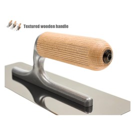 Zicojia Polished Stainless Steel Venetian Plaster Trowel Set 3 PC Paint Plastering Finishing Hand Tools