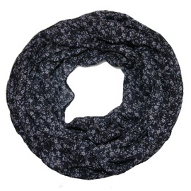 ACC women's floral silk loop scarf, floral silk scarf, tube scarf - 160 x 45 cm