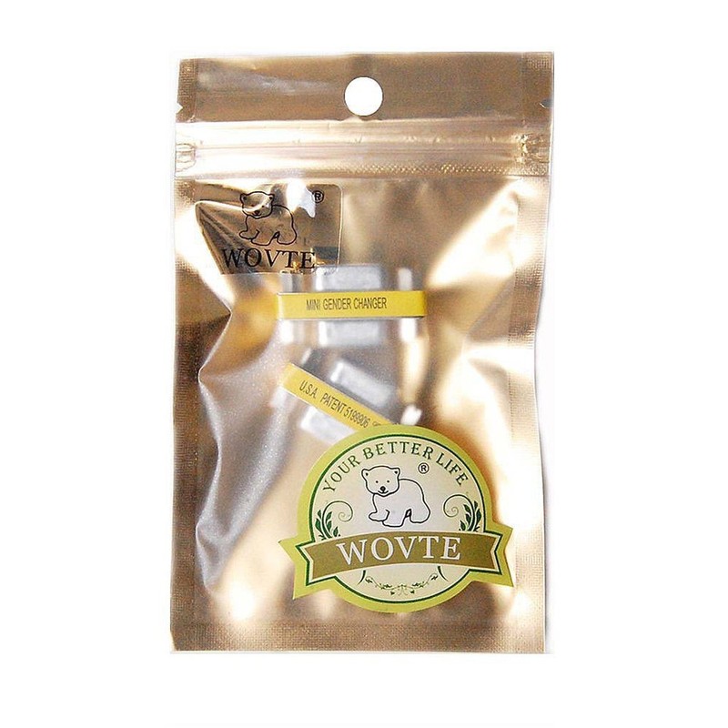 WOVTE DB9 Female to Female Mini Gender Changer Coupler Adapter