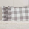 Madison Check Gray King Size Pillow Cases, Set of 2,
