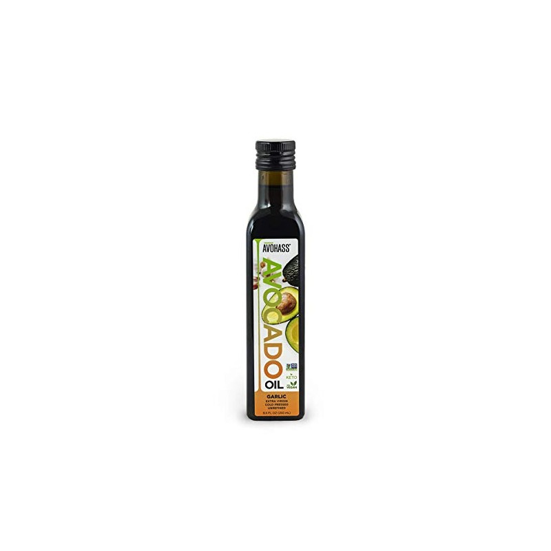 Avohass New Zealand Garlic Extra Virgin Avocado Oil 8.5 fl