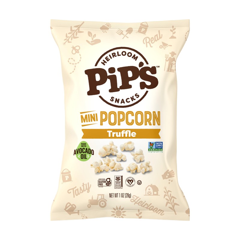 Pip’s Heirloom Truffle Mini Popcorn – 1 oz Bags (24