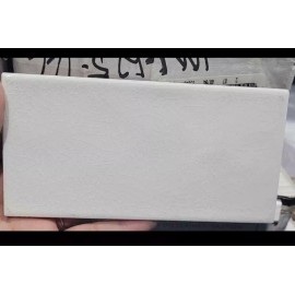 Daltile Structured Effects Crackled Pearl 3" x6" Glazed Ceramic Wall Subway Tile