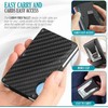 Carbon Fiber Minimalist Wallet for Men - RFID Blocking Credit