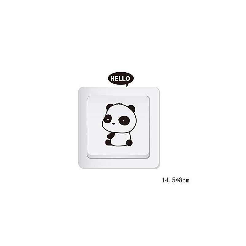 Power Switch Sticker, Cute, Wall Sticker, Panda, Cat, Wallpaper, Decoration,