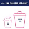 Plasticplace 32-33 Gallon Trash Bags │ 1.5 Mil │ Pink