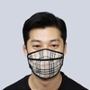 Ollae 3D 3D Mask Check Fashion Mask Insulation red for winter 2ea