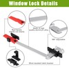 AlloTemlass RV Emergency Exit Window Latch Replacement - Aluminum, Wind-Resistant,