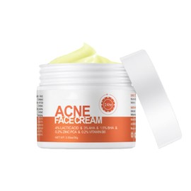 Acne Treatment Cream for Face – Fades Acne Scars, Unclogs Pores, Non-Greasy Moisturizer, Fast-Acting Spot Cream for Teens & Adults, Gentle Formula for Sensitive Skin