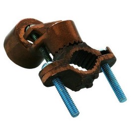 Morris 91701 Serrated Copper Collar Ground Clamp with Rigid Conduit, 1/2"-1" Pipe Size and 1/2" Hub Size