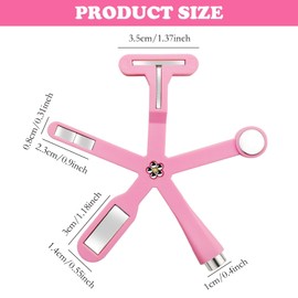 Rosa 6-in-1-Nagelkunst-Katzenaugenmagnet, Katzenaugen-Gel-Nagellack, vielseitiger Katzenaugenmagnet für Nägel, Nagelmagnet-Werkzeug, Nagelmagnete, Zubehör für Nagelkunst, Katzenaugenmagnet, Werkzeug