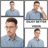 RDGNBU 5 Pack Reading Glasses for Men,Metal Full Frame Blue