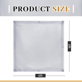 VIHOSE 4 Pcs 2 x 2 Feet Fluorescent Light Covers for Ceiling Lights Classroom Light Covers for Reducing Harsh Glare Flicker Magnetic Light Filters for Office Classroom Home Drop Ceiling (Solid Style)