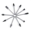 10pcs Tungsten Carbide Steel Rotary Files Burr Set 3mm Shank