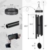 Vanquer Large Wind Chimes for Outside Deep Tone - 48''