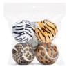Unique Dog Fetch Balls Animal Prints 4 Pack